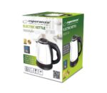 Esperanza EKK128W Electric kettle 1 L Black White 1350 W - imagine 3