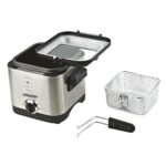 Mesko Home MS 4910 fryer Single 1.5 L Stand-alone 900 W Deep fryer Black  Satin steel - imagine 2