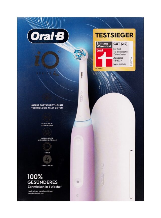 Braun Oral-b iO4 lavender electric toothbrush - imagine 2