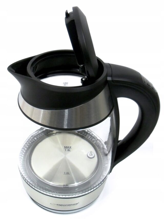 Esperanza EKK026 electric kettle 1.7 L 2200 W Black  Transparent - imagine 8