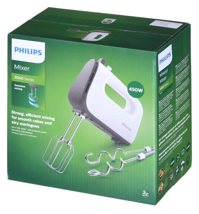 Philips 5000 series HR3741/00 mixer Hand mixer 450 W White - imagine 8