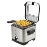 Mesko Home MS 4910 fryer Single 1.5 L Stand-alone 900 W Deep fryer Black  Satin steel