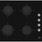 Beko HILG64120S hob Black Built-in 60 cm Gas 4 zone(s)