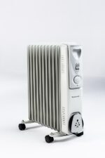 Ravanson OH-11 electric space heater Oil electric space heater Indoor White  Silver 2500 W - imagine 2