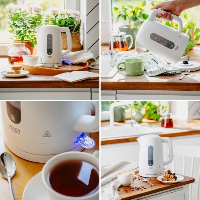 ADLER AD 1379W WHITE ELECTRIC KETTLE - imagine 7