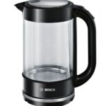 Bosch TWK70B03 electric kettle 1.7 L 2400 W Black  Transparent
