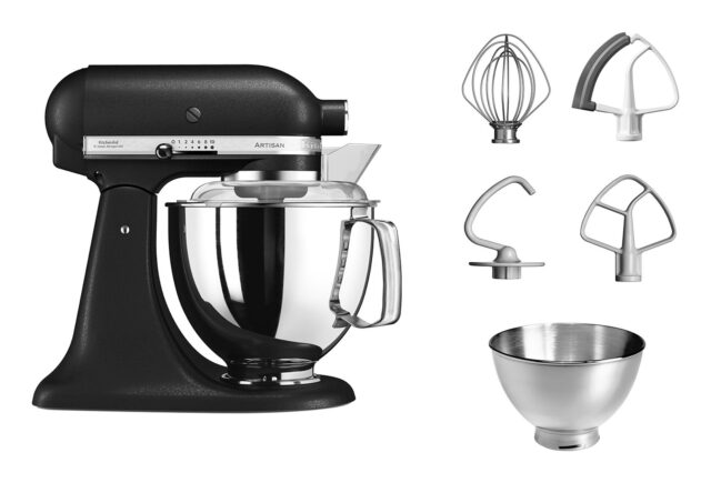 KitchenAid 5KSM175PSEBK  Artisan food processor 300 W 4.8 L Black - imagine 2