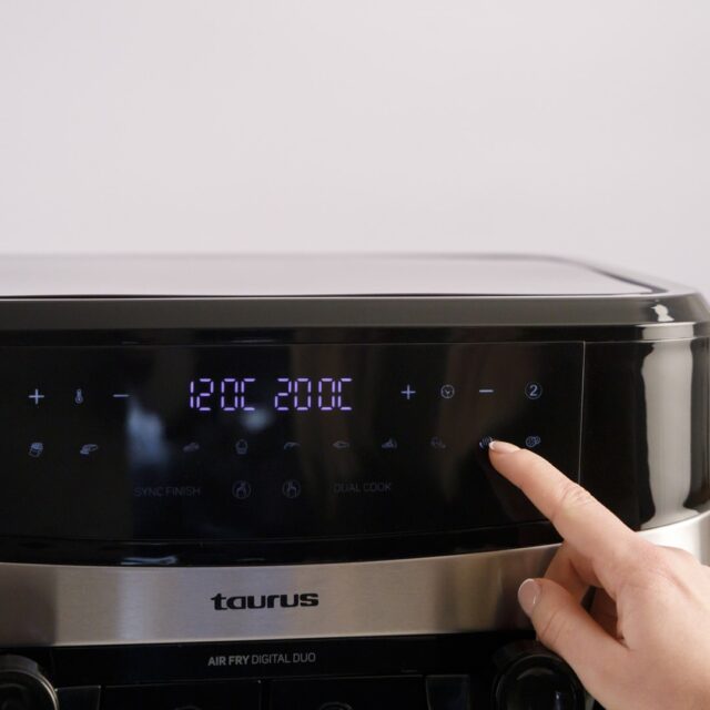 Taurus Air Fry Digital Duo Double 9 L 2200 W Hot air fryer Black - imagine 9