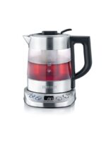 Severin WK 3473 electric kettle 1 L 2200 W Stainless steel  Transparent