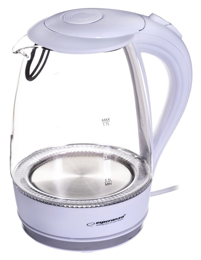 Esperanza EKK011W Electric kettle 1.7 L White  Multicolor 2200 W - imagine 5