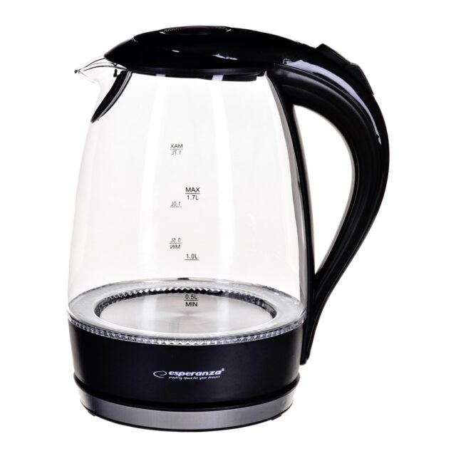 Esperanza EKK011K Electric kettle 1.7 L Black  Multicolor 2200 W - imagine 5