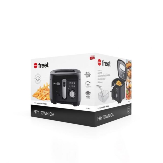 ELDOM Fryer FREET  2.5 L  400 g of fries  temperature regulator  removable oil tank  black - imagine 5
