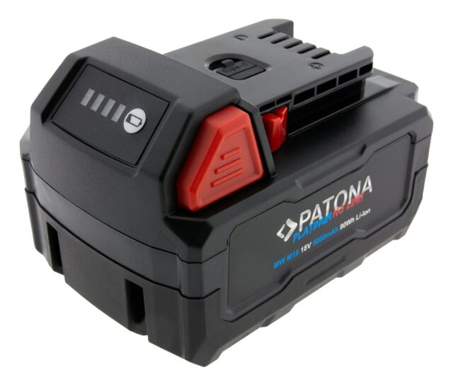 PATONA Platinum 18V Battery for Milwaukee M18 with USB-C port PD45W Black - imagine 4