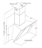 Akpo WK-4 Cetias Eco 60 Wall-mounted Black - imagine 3