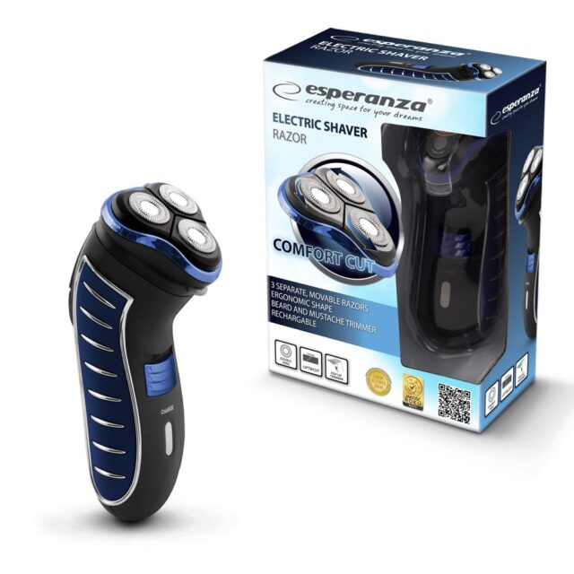 Esperanza EBG002B Men's electric shaver Black / Blue - imagine 3