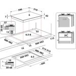 Whirlpool AKTL 629/NB1 hob Black Built-in 59 cm Gas 4 zone(s) - imagine 3