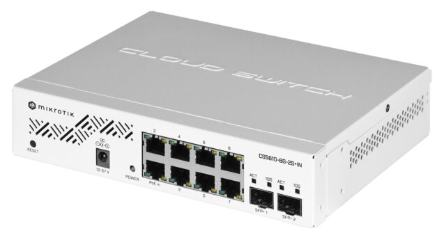 MikroTik CSS610-8G-2S+IN | Switch | 8x 1000Mb/s, 2x SFP+, VLAN - imagine 3