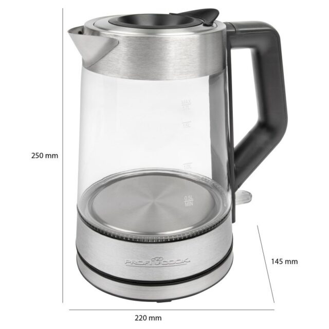 Proficook electric glass kettle PC-WKS 1190 G - imagine 4