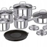 Smile 14-piece cookware set MGK-22 with cutting board set