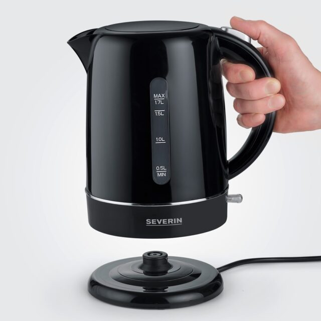 Severin WK 4322 electric kettle 1.7 L 2200 W Black - imagine 8