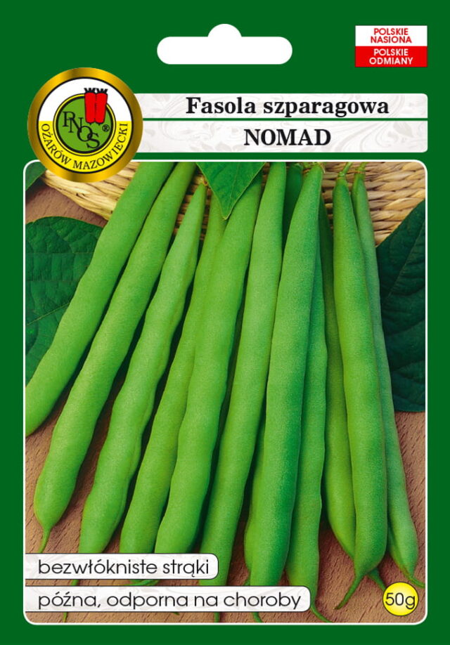 PNOS Nasiona warzyw | Fasola Szparagowa Zielona Karłowa Nomad | Opakowanie 50g - imagine 2