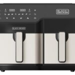 Black & Decker BXAF9000E Double 9 L Stand-alone 2500 W Hot air fryer Black  Stainless steel