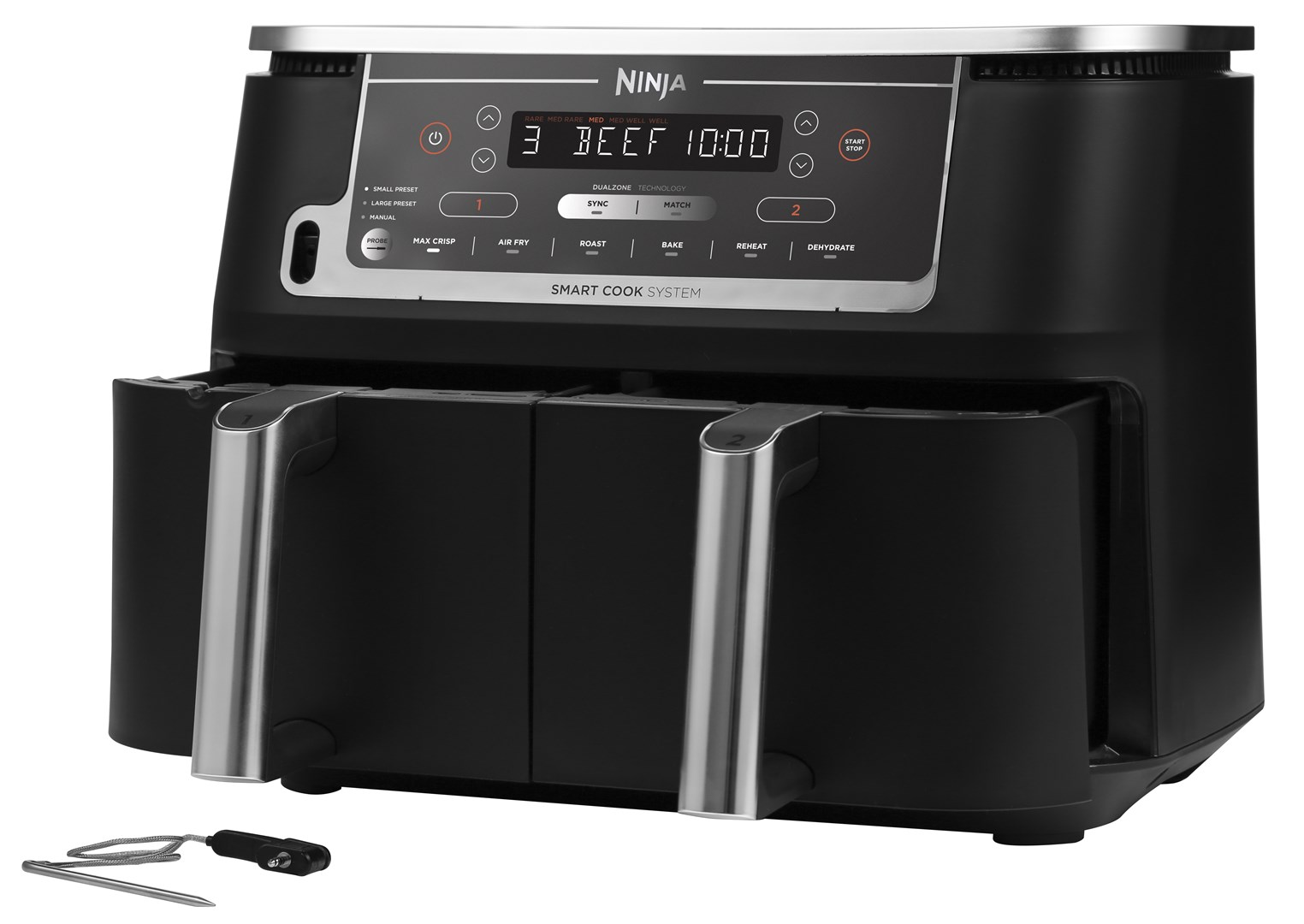 cps-d7b165f4f7554c6ee0ab57ae9319348a-2026-02-28-15-10-34 Ninja AF451EU fryer Single 9.5 L 2470 W Hot air fryer Black - imagine 1