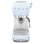 Smeg ECF02PBEU coffee machine pastel blue