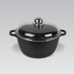 Maestro MR-4624C Pot with lid 24 cm 4 l Black - imagine 2