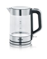Severin WK 3420 electric kettle 1.7 L 2200 W Black  Stainless steel  Transparent