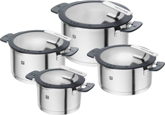 ZWILLING SIMPLIFY 66870-004-0 Pots set Stainless steel 4 pcs. Silver Black - imagine 6