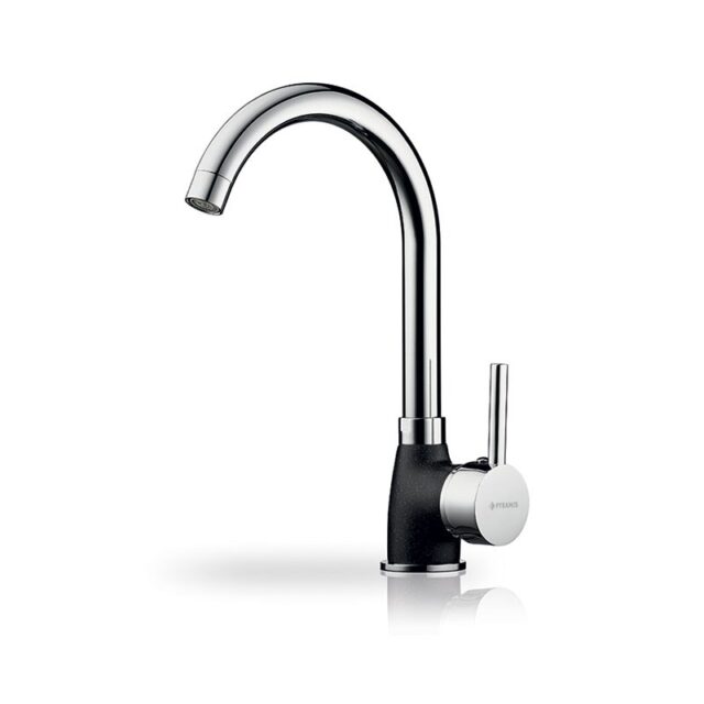 Pyramis Bello Duo Kitchen mixer 090927138 Granite  silver/black dotted - imagine 2