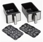 Kenwood HFM20.000MB fryer Double 8 L Stand-alone 1700 W Hot air fryer Black - imagine 5