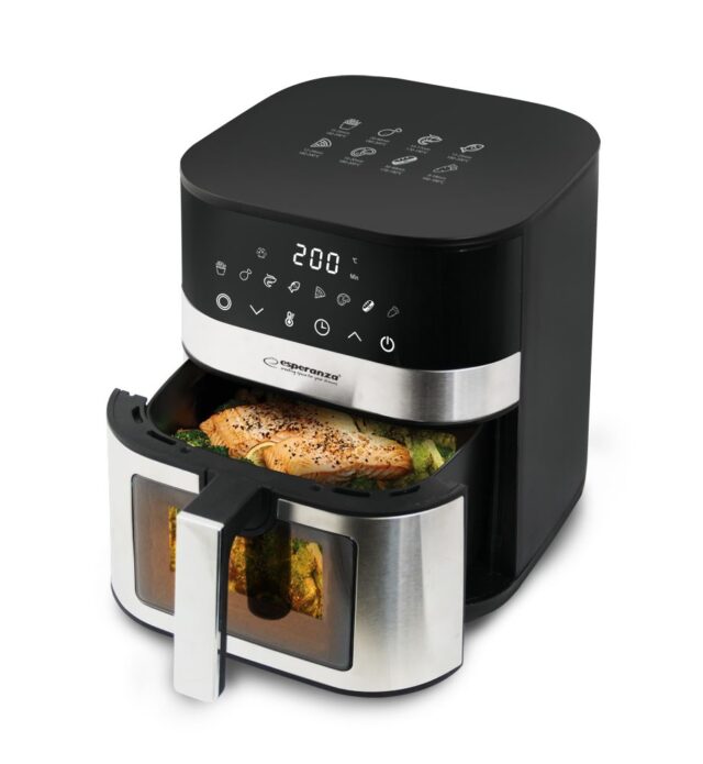 Esperanza EKA003 Non-fat fryer 5L  1400W Inox - imagine 5