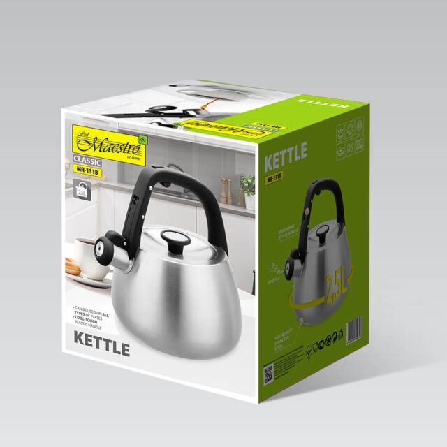 Kettle Maestro MR-1318 2 5 l Silver  Black - imagine 2