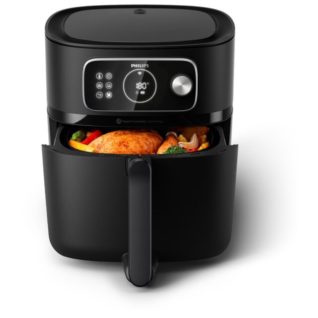 Philips 7000 series HD9876/90 fryer Single 8.3 L Stand-alone 2200 W Hot air fryer Black - imagine 5