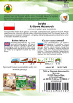 PNOS Nasiona otoczkowane | Sałata Głowiasta Masłowa Królowa Majowych | Opakowanie 100szt. - imagine 3