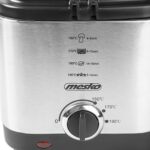 Mesko Home MS 4910 fryer Single 1.5 L Stand-alone 900 W Deep fryer Black  Satin steel - imagine 4