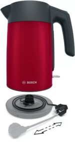 Electric kettle Bosch TWK 7L464  2400 W  1.7 l Red