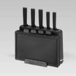 Maestro MR-1412-BLACK Knife set with block + Cutting board set Black - imagine 2