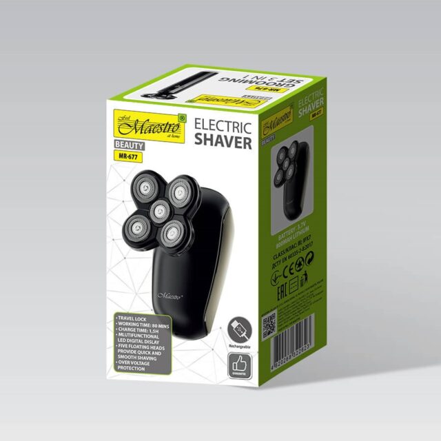 MAESTRO MR-677 USB electric shaver - imagine 5