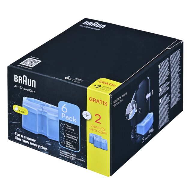 Shaver cleaning cartridge 8-pack CCR6+2 BRAUN - imagine 5