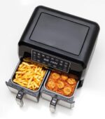 Kenwood HFM20.000MB fryer Double 8 L Stand-alone 1700 W Hot air fryer Black - imagine 3