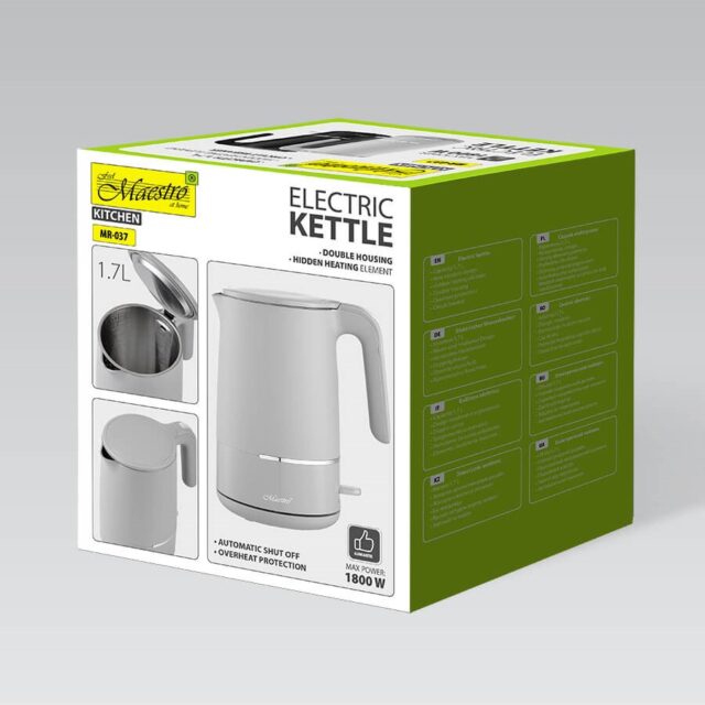 Maestro MR-037 electric kettle 1.7 L 1800 W (MR-037-GREY) Grey - imagine 4
