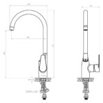 Dafi FLOW COMFORT D1 three-way faucet system COMO chrome - imagine 4
