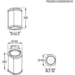 Electrolux M8CKSL28 Cooker hood extension tube - imagine 3