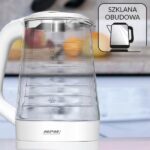 MPM MCZ-124 electric kettle 1.7 L 2200 W White - imagine 4