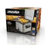 Mesko Home MS 4910 fryer Single 1.5 L Stand-alone 900 W Deep fryer Black  Satin steel - imagine 6