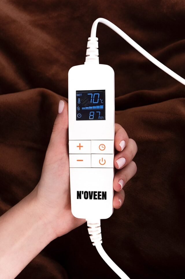 NOVEEN ELECTRIC BLANKET EB655 BROWN SUPER SOFT 180X130CM - imagine 5