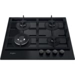 Whirlpool AKTL 629/NB1 hob Black Built-in 59 cm Gas 4 zone(s) - imagine 4